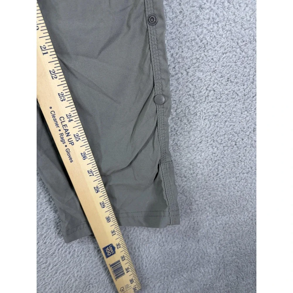 PrAna Pants Mens 36x29 Gray Slim Fit Hiking Cargo Adjustable Waist Outdoor Tech